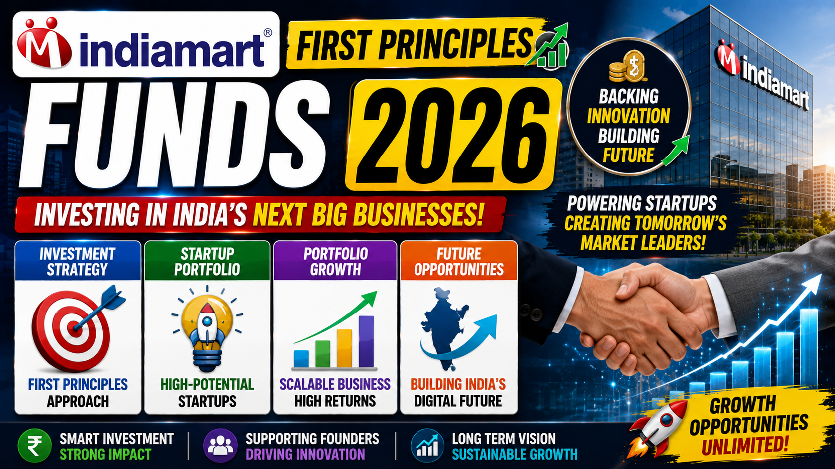 IndiaMART First Principles Funds 2026 Massive Startup Investment & Future Growth Strategy